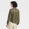 Women's Long Sleeve Button-Down Cropped Utility Shirt - A New Day™ - 2 of 3