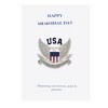 Anna-Kaci USA American Flag Shield with Bird Wings Silver Tone Brooch with Patriotic Gift Message Card & Envelope Jewelry Gifts - 2 of 4