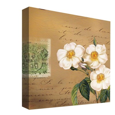 16" x 16" White Petals II Decorative Wall Art - PTM Images