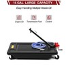 15 Gallon Oil Drain Pan with Hand Pump & 8 Ft Hose, 57L Low Profile & T Foldable Handle Oil Drain Cart for Truck Cars SUVs - 2 of 4