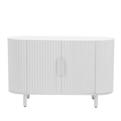 Bella Depot 47.8''W Curved Design Light Luxury Sideboard with Adjustable Shelves