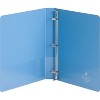 Business Source View Binder Round Ring 1" Cap Letter-size Light Blue 19602 - 2 of 4