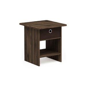 HOMLUX Modern End Table Nightstand with Storage Drawer & Display Shelf Beside Bedroom - 1 of 4