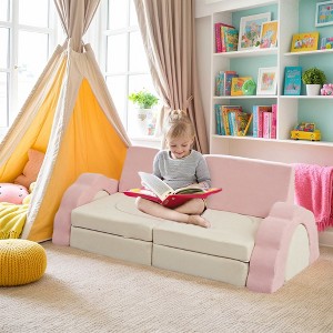 11Pcs Kids Play Couch, Modular Toddler Sofa Set for Creativity, Fort Building & Playroom or Bedroom Furniture - 1 of 4
