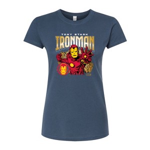Women's - Marvel - Iron Man Tony Stark Fitted Graphic T-Shirt - 1 of 2