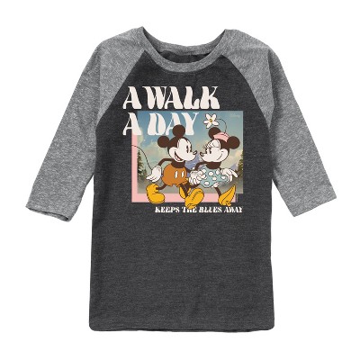 Boys' - Disney - A Walk A Day Raglan Graphic T-Shirt