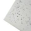 Lirago,14.75" White Terrazzo Concrete Side Table - Prismatic Design, Hand-Painted, Weather-Resistant for Patio/Garden - 3 of 4