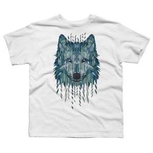 Boy's Design By Humans Geometric Wolf By jun087 T-Shirt - 1 of 3