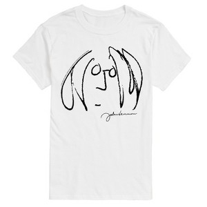 Men's - John Lennon - Line Drawing Short Sleeve Graphic T-Shirt - 1 of 4