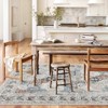 Washable Area Rugs, Non-Slip Neutral Vintage Distressed Soft Rug, Low Pile Stain-Resistant Carpet, Indoor Foldable Print Floor Mat - 3 of 4