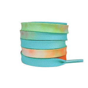 INSPIRE CHIC Tie-Dye Flat Shoe Laces Shoestrings for Sneakers Hiking Shoes 0.31'' 1 Pair - 1 of 4