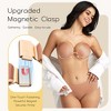 Niidor Adhesive Strapless Bra for Women Sticky Invisible Push up Silicone Bra for Backless Dress 2025 Upgraded Magnetic Clasp Bras - 2 of 4