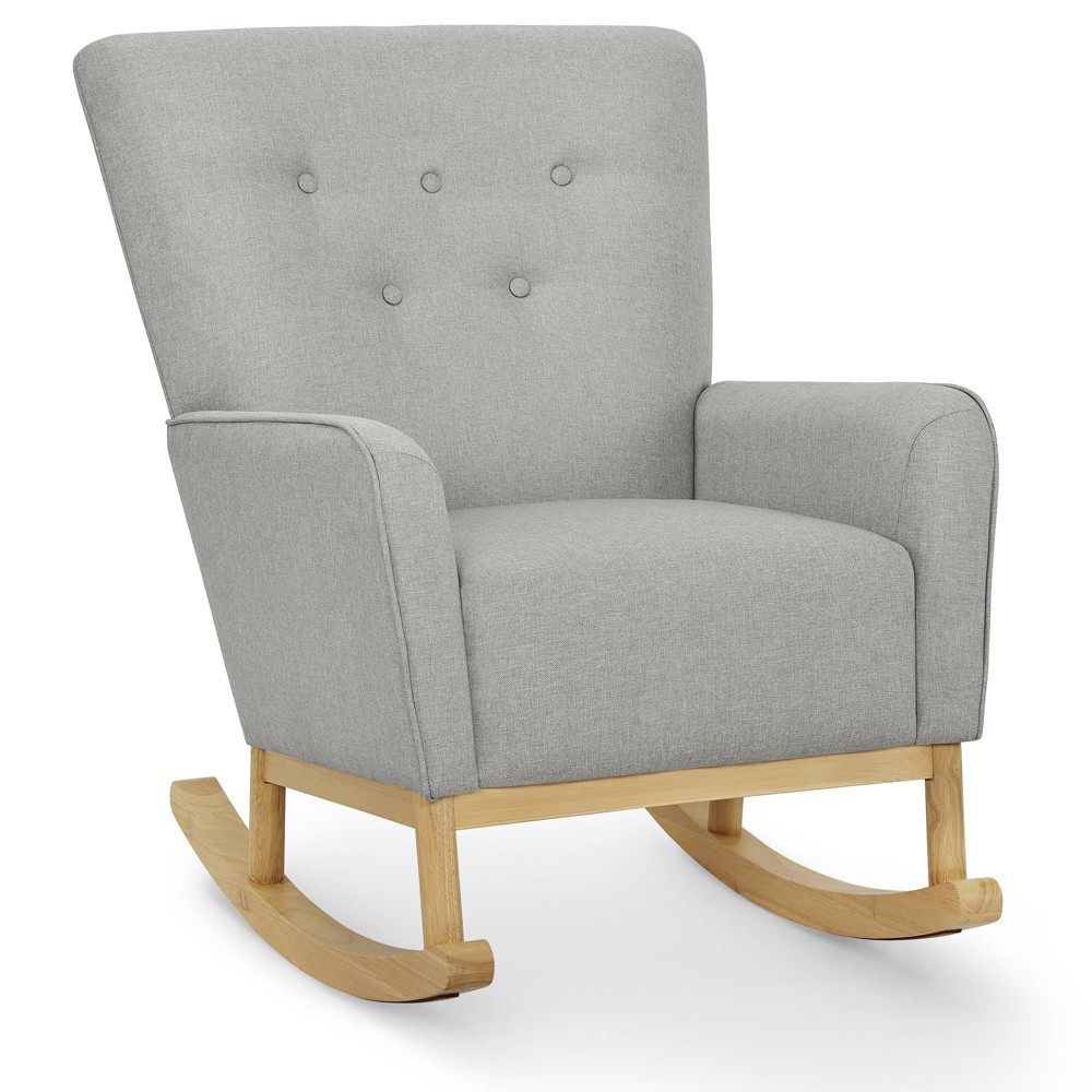Photos - Rocking Chair Delta Children Colby  - French Gray and Natural