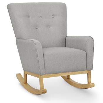 Delta Children Colby Rocking Chair - French Gray and Natural