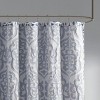 SEVOBAL Shower Curtain Luxury Jacquard Textured Design with Rich Damask Medallion for Elegant Bathroom Decor, Silver, 72"*72"*0.13" - 3 of 4