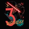 Toddler's Star Wars Darth Vader 3rd Birthday Abstract Background T-Shirt - 2 of 3