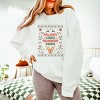 Holiday Vibes Reindeer Rides Ugly Sweater - Women's Lightweight Garment Dyed Sweatshirt - 3 of 4