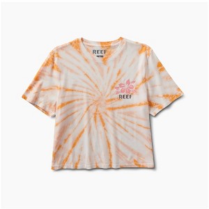 Reef Womens Say Please Cropped Graphic T-Shirt - 1 of 2
