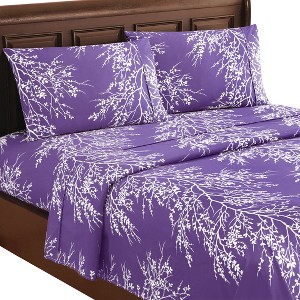 Collections Etc 4pc Foliage Sheet Set - 1 of 4