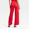 Women's Mid-Rise Straight Leg Satin Pull-On Pants - A New Day™ - 2 of 3