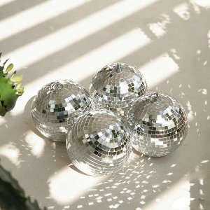 Yescom 7"/12"/16"/20"/24" Large Hanging Disco Mirror Glass Ball for DJ Dance Club Home Party Window Display Garden Decorative Objects - 1 of 4