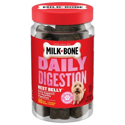 Milk-Bone Daily Digestion Soft Chews for Adult Dogs - Chicken - 60ct
