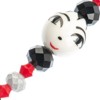 Crystal Lane DIY Glass Ceramic Face Black & White Mix 7" Designer Bead Strand - 4 of 4