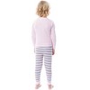 Peppa Pig Girls Pink and Grey Striped Pajamas Shirt and Pant Tight Fit Set Pink - 2 of 3