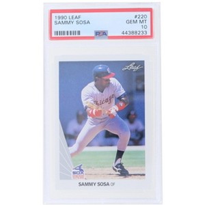 Leaf Trading Cards MLB 1990 Leaf #220 Sammy Sosa RC PSA 10 - 1 of 2