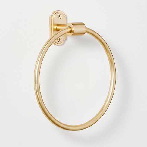 Classic Metal Towel Ring Brass Finish - Hearth & Hand™ With Magnolia :  Target