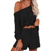 Imily Bela
Women's 2-Piece Set Off-Shoulder Knit Sweater and Shorts Casual Outfit - 2 of 4