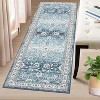 Vintage Floral Washable Runner Rug - Non-Slip Stain Resistant Kitchen & Bathroom Rug for Entrance, Laundry, Hallway, Bedroom - 3 of 4