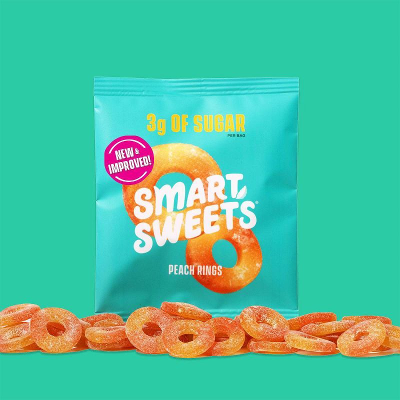 SmartSweets Peach Rings Sour Gummy Candy - 1.8oz, 6 of 13