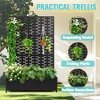 TOAOTBNBO Metal Raised Garden Bed with Brick Pattern, Outdoor Planter Box with Wheels, Modern Privacy Screen for Garden and Patio - 4 of 4