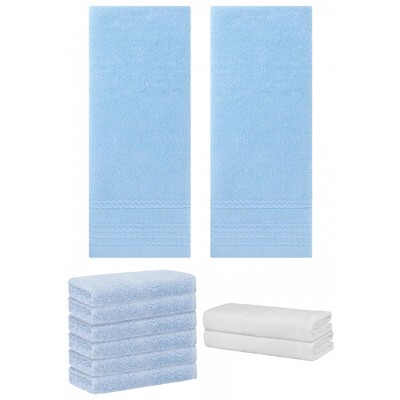 REGALWOVEN Striped Soft Absorbent Bathroom Cotton Towel Set 3 Pcs