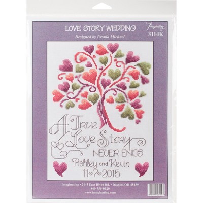 Imaginating Counted Cross Stitch Kit 7.5"X10"-Love Story (14 Count)