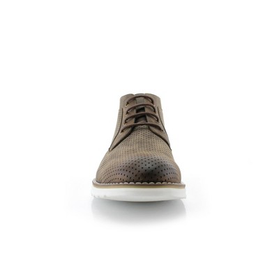 Polar Fox Mens Walker MPX506055 Mid-Top Perforated Casual Chukka Sneaker Boots, in Dark Brown, Size 11 — фото 3
