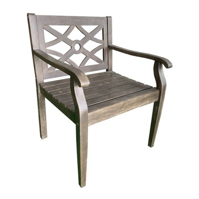 Crestview Wood Chair - Brown - Courtyard Casual