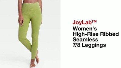 Women's High-rise Textured Seamless 7/8 Leggings - Joylab™ Dark Green Xxs :  Target