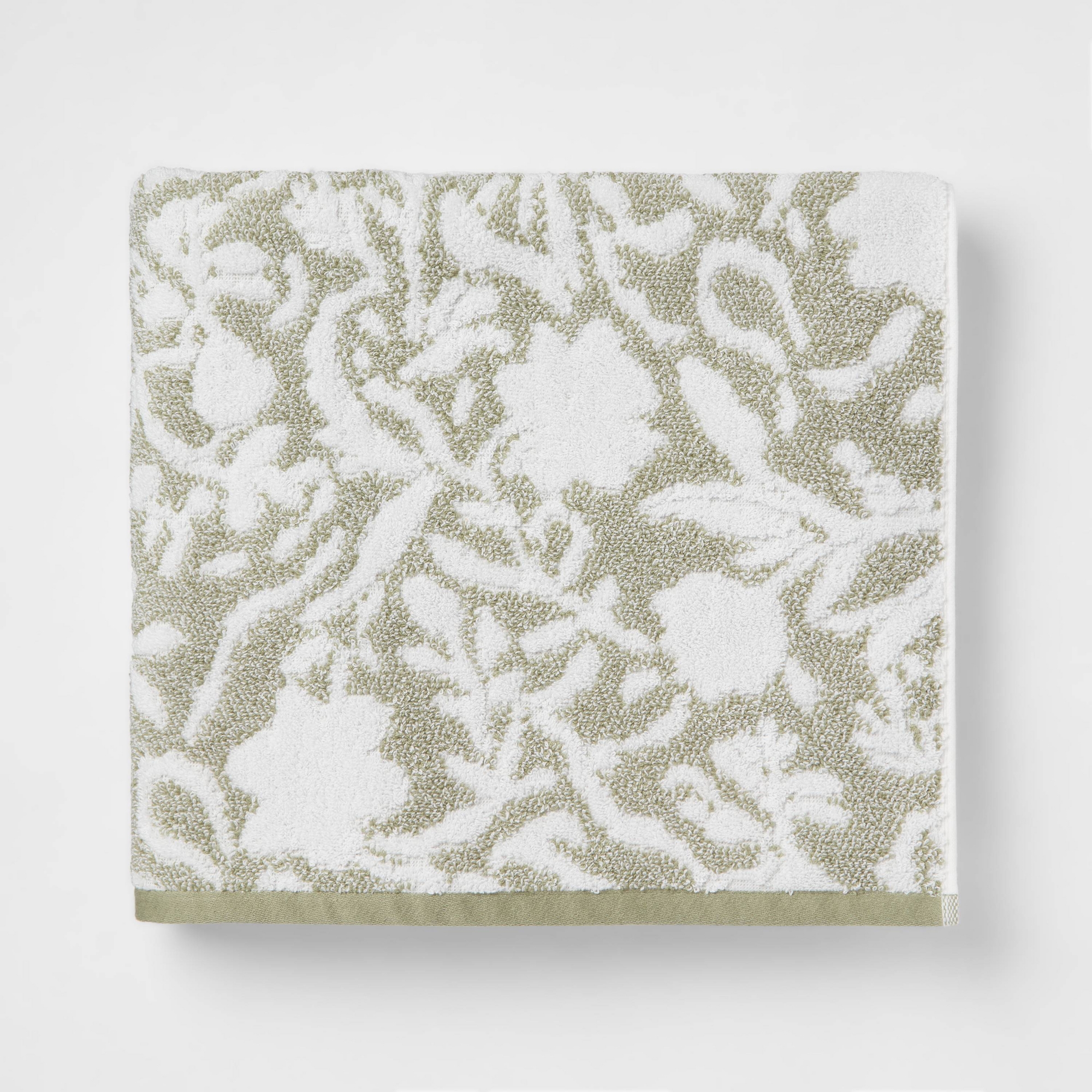 Performance Plus Bath Towel Light Green Floral - Threshold™