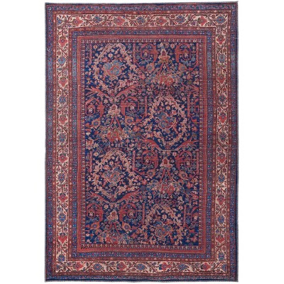 Rawlins Transitional Oriental Red/Blue/Tan Area Rug