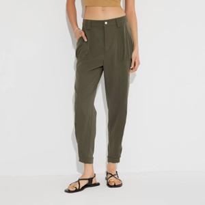 Women's Mid-Rise Tapered Pants - Wild Fable™ - 1 of 4