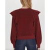 Women's Ruffle Shoulder Sweatshirt - GOLDIE - 2 of 2