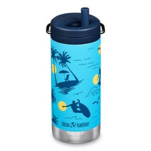 Klean Kanteen 12oz TKWide Insulated Stainless Steel Water Bottle with Twist Straw Cap - 1 of 4