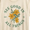 Women's - Instant Message - See Good In All Things Short Sleeve Graphic T-Shirt - 2 of 4