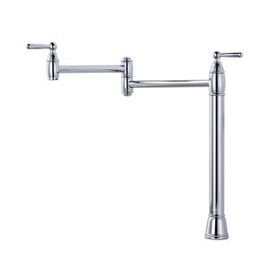 WOWOW Deck Mounted Pot Filler with Double Handle - 1 of 4