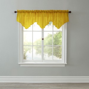 BrylaneHome BH Studio Sheer Voile Ascot Valance - 1 of 4