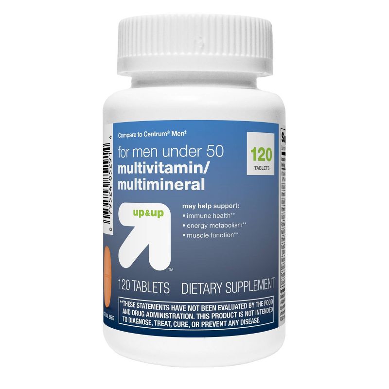 Men&#39;s Under 50 Multivitamin Dietary Supplement Tablets - 120ct - up &#38; up&#8482;, 1 of 6