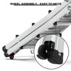 Step ladder with wheels, extended anti slip multi position ladder, storage folding ladder, 300 pound safe load aluminum ladder - 4 of 4