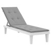vidaXL Deck Chair Cushion in Gray - Modern Comfort, Durable Oxford Fabric, Breathable, Water Resistant, Adjustable, Indoor & Outdoor Use - 3 of 4